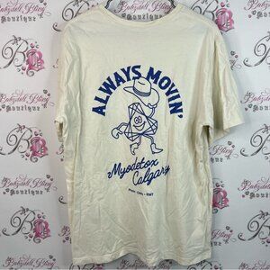 Tshirt Always moving shirt cowboy boots funny hat  Cream Short Sleeve Tee